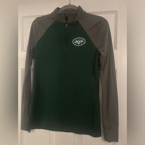 New York Jets Spandex Zip Longsleeve Shirt